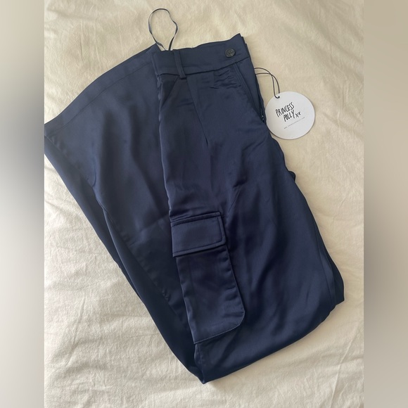Princess Polly Satin Cargo Pants (NEVER WORN) - Picture 3 of 3
